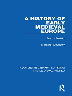 cover image of A History of Early Medieval Europe